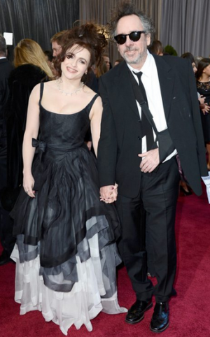 Oscars 2013 - Helena Bonham Carter in Vivienne Westwood and Tim Burton